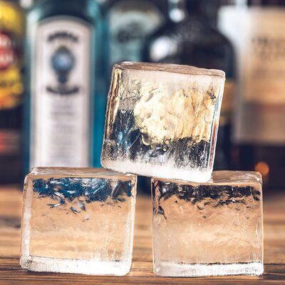 Clear Ice Maker, Clear Ice Square Tray Make 8 Big Square Ice Square, Crystal Clear Ice Square Maker for Cocktails